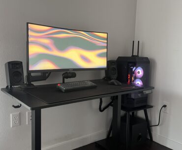 My extremely small desk. What would you change?