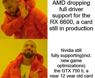 Can't even hate on nvidia for this one