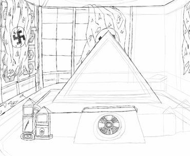 Proceso de la Pirámide de Moon inspirado visualmente en Black OPS 3 Zombies