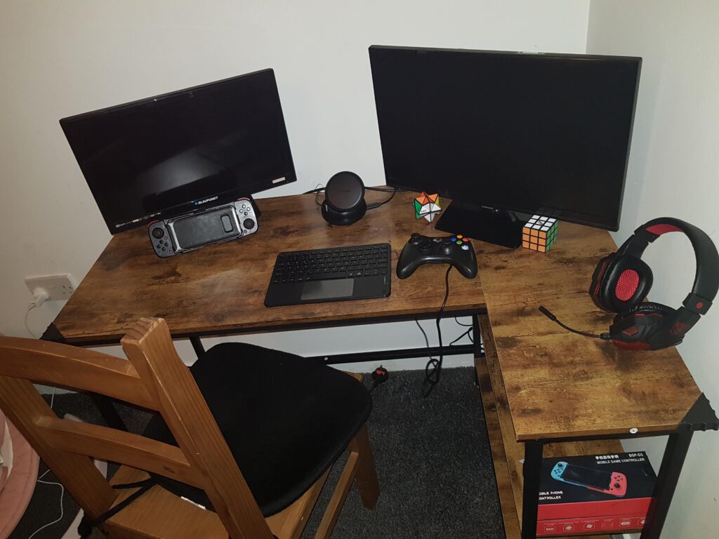 My very first gaming setup