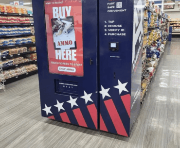 Ammo vending machine at the grocery store