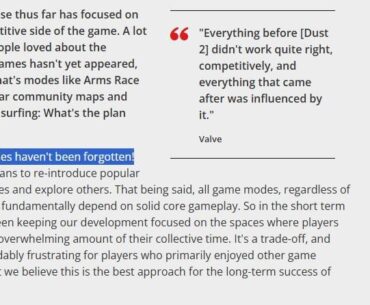 2 years ago, after CS2 release, Valve gave an interview to PCGAMER and said that previously existed gamemodes were not forgotten. So far, only "Arms Race" came back.