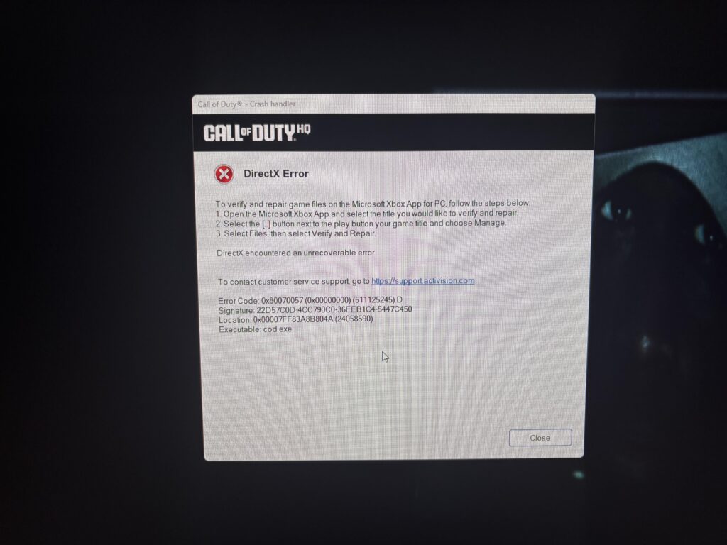 Crashing on Boot