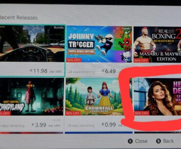 Store front page of my 6yo nephew switch. Thought nintendo was family friendly.