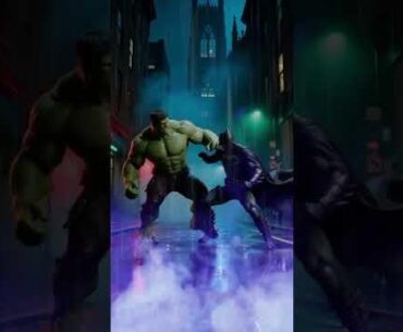 CLASH OF SHADOWS #epicbattle #dccomics #marvel #batman #hulk