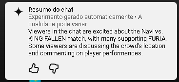 YT AI nailed the team name, KING FALLEN, not Furia