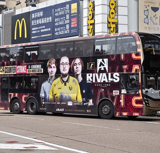 BLAST Rivals Buses spotted in Hong Kong