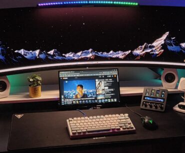 Need some suggestion to make black desk feel warmer.