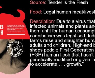 Which stories/media have the most dystopian food?
