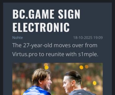 Big news gentlemen