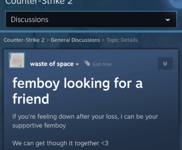 Meanwhile, on Steam forums...