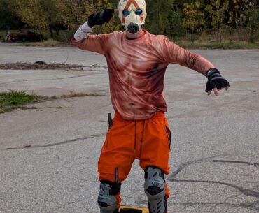 (OC) My Halloween costume for local parade with my electric unicycle