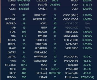Lost in stablizing DDR5 96G 6400CL32 with optimizing subtiming