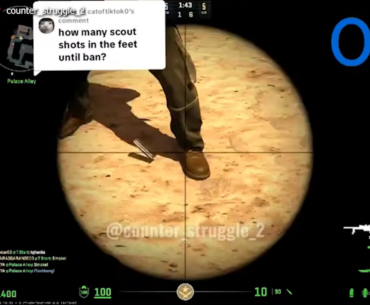 A TikTok user conducted the very important scientific research around how many scout shots you can land on your teammates' feet before receiving a ban