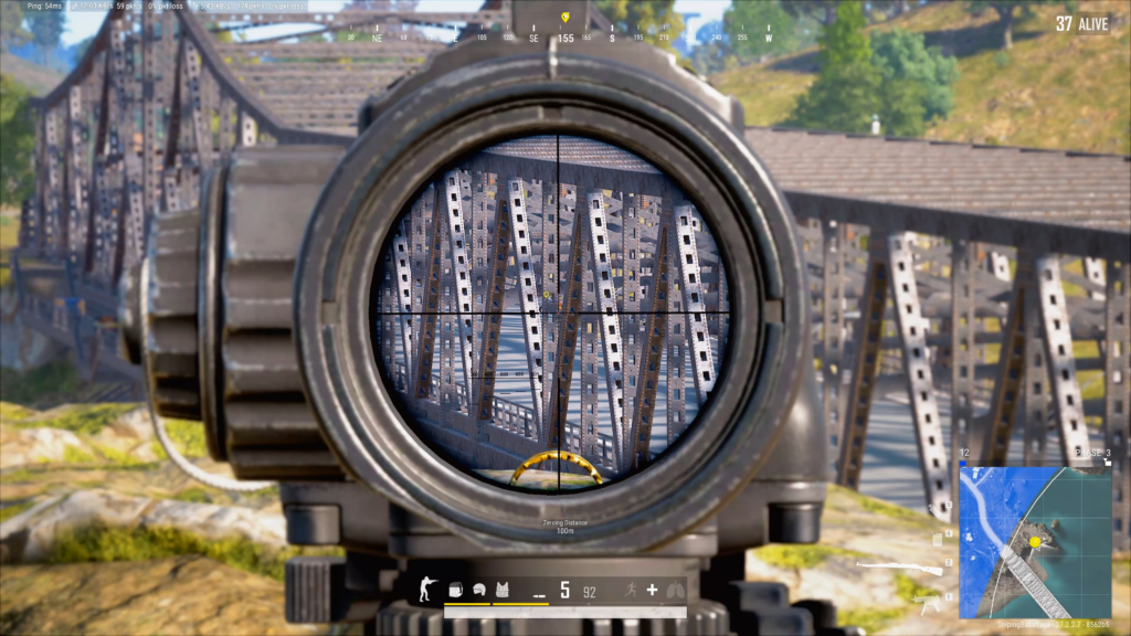 415 m moving enemy kill.