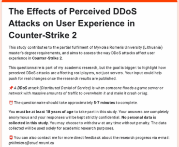 Have you ever experienced a DDoS attack in CS2?