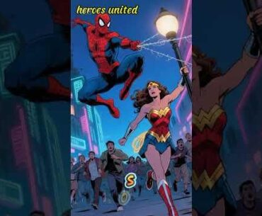 UNITED HEROES SPIDER-MAN X WONDER WOMAN. #unitedheroes #epicbattle #respect #union