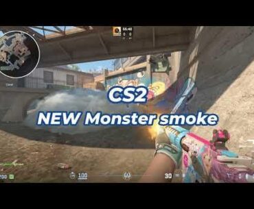 NEW Monster Smoke on Overpass (2.5 sec faster and can’t be blocked with the T molotov)