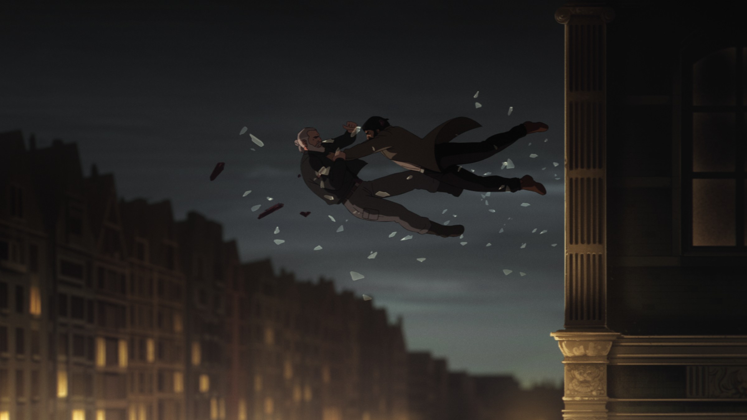A still image from the animated series Splinter Cell: Deathwatch.