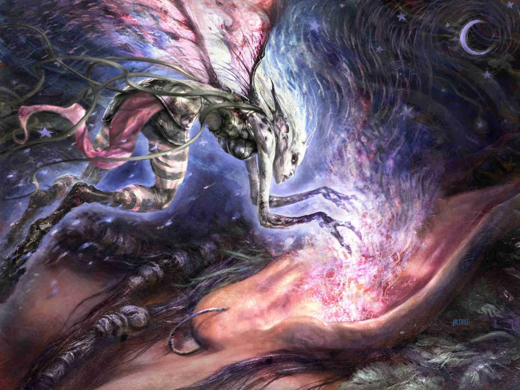 Thoughtseize - Illustration by Aleksi Briclot