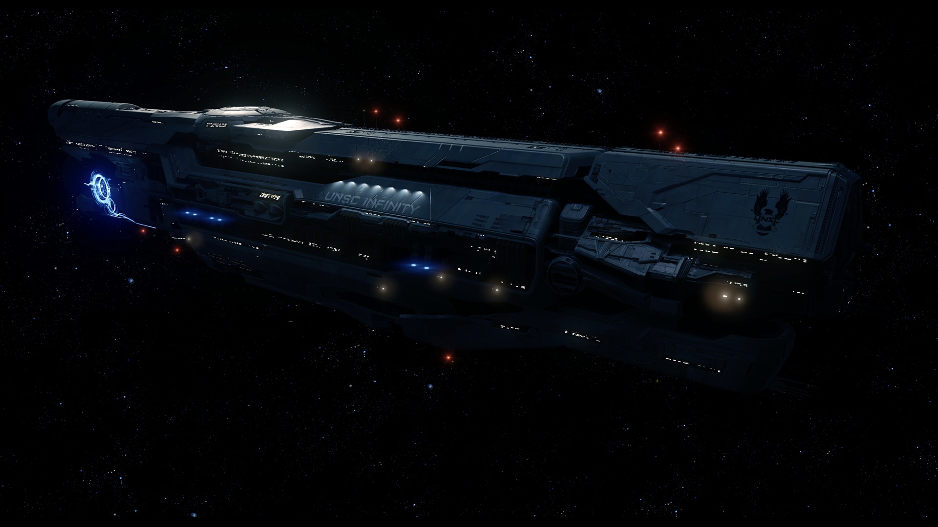 Halo 5 image of the UNSC Infinity