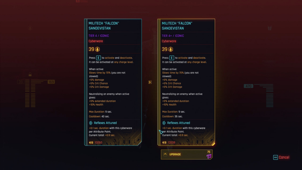 V try's Sandevistan for the first time, has a heart attack and fucking dies.