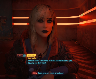 Misty carried the emotional weight of the Tower ending. (Phantom Liberty)