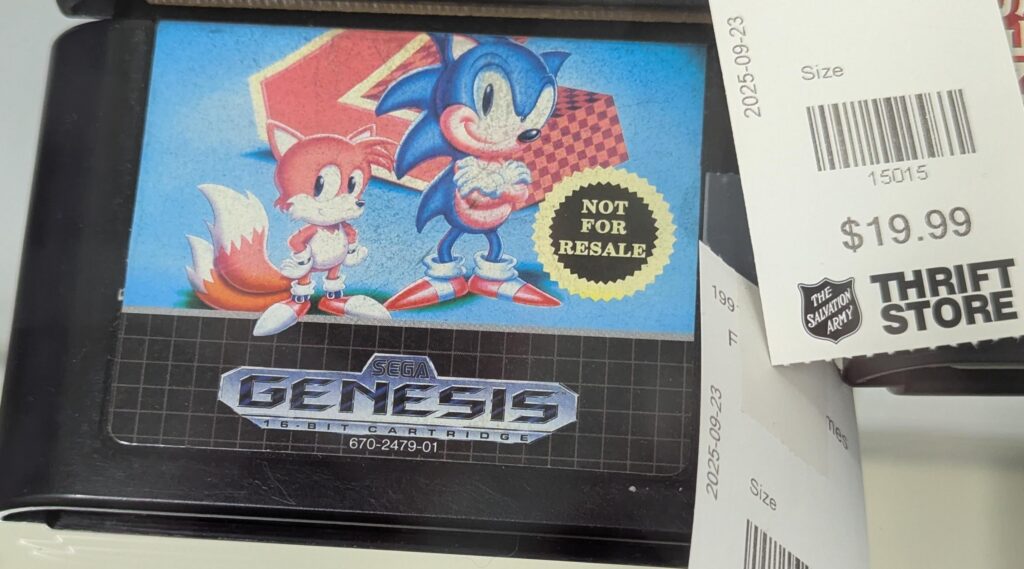 "Hello, Sega?" Not-for-resale Sonic for sale