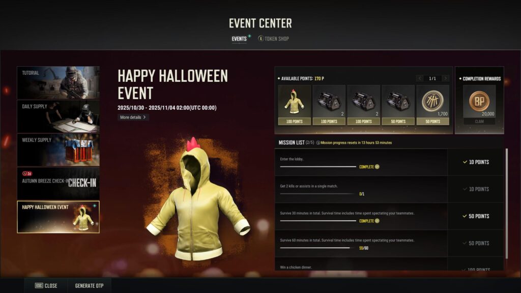 Anyone else unable to claim rewards from the Happy Halloween event?