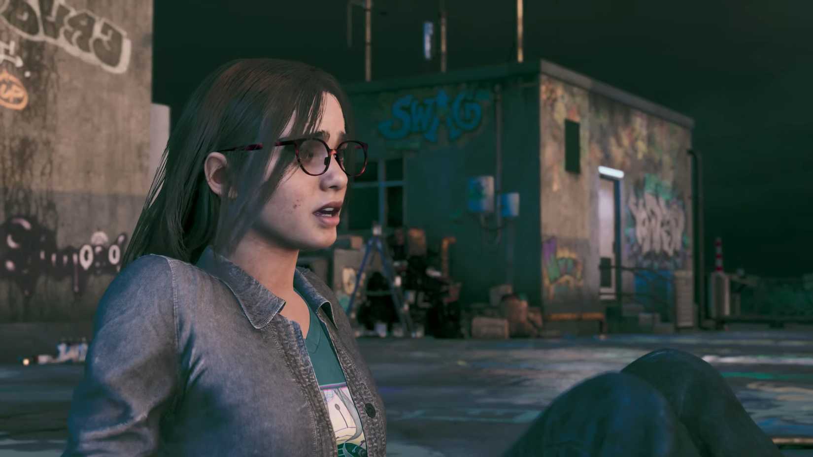 Anita reaches the roof of the Sakura Apartments in Silent Hill - Short Message