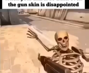 I seriously want this skin to be added in game which will be disappointed if you have bad aim. 🤣