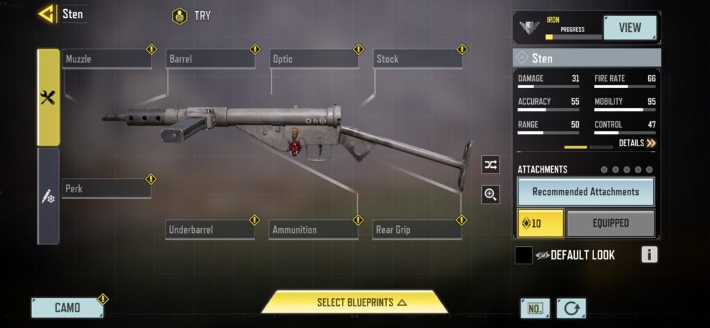 Best attachments for Sten?
