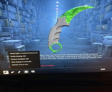 Karambit Doppler Emerald from Trade-Up. What should I do?