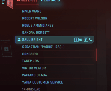 In Cyberpunk 2077, there is a character named Saul and there is an option to call him. So you Better Call Saul.