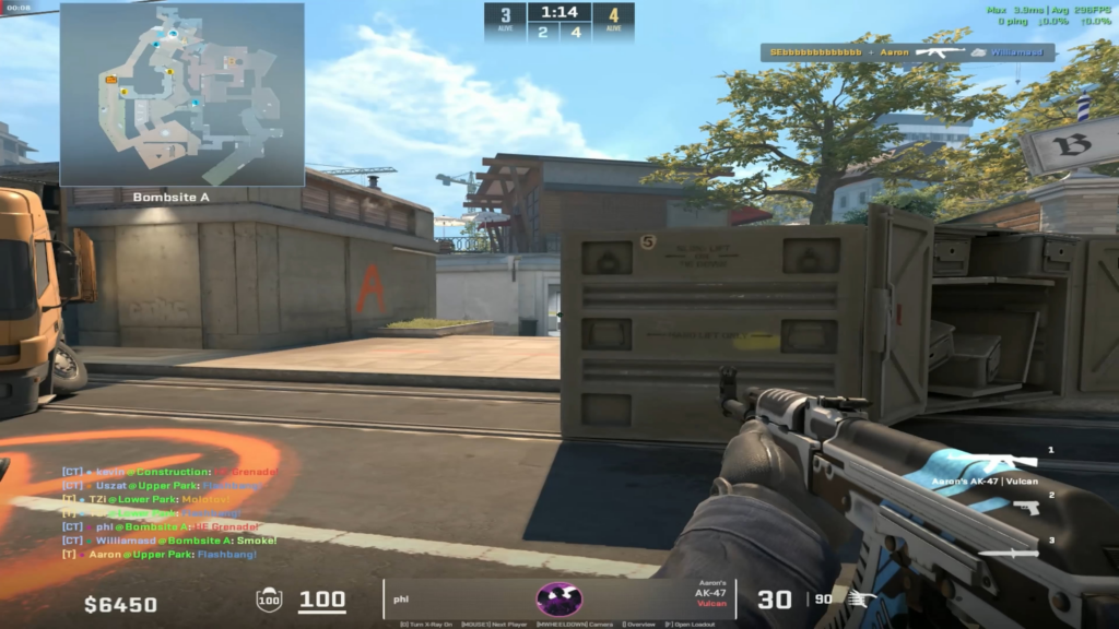 Hit a 4k on Overpass with a one tap and spray transfer