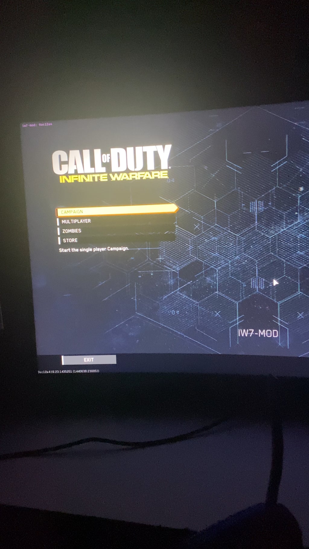 [COD] Does anyone else's IW7 for Infinite Warfare modded client do this ...
