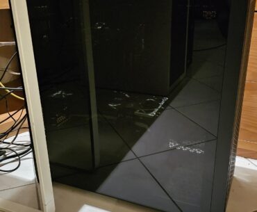 My glass panel after 3 years in the apartment.