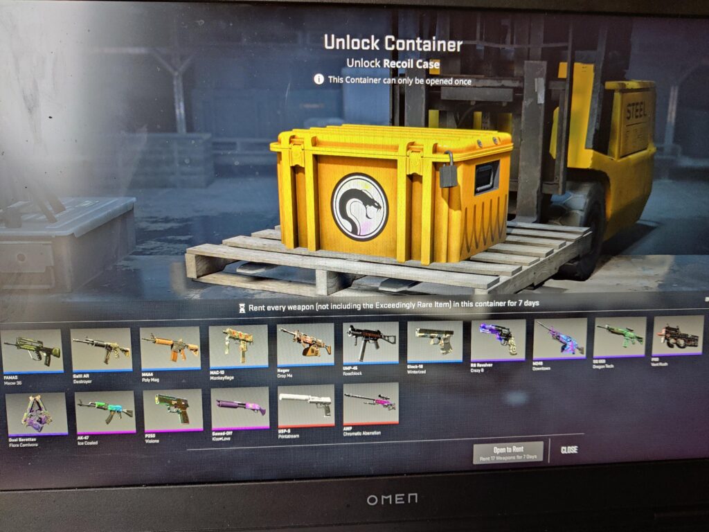 Where is the unlock and keep option?