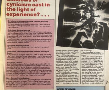 Two things that were discussed in gaming back in 1987; quality is going down and it may not be worth it to even try new ideas (Zzap!64 april 1987 editorial)