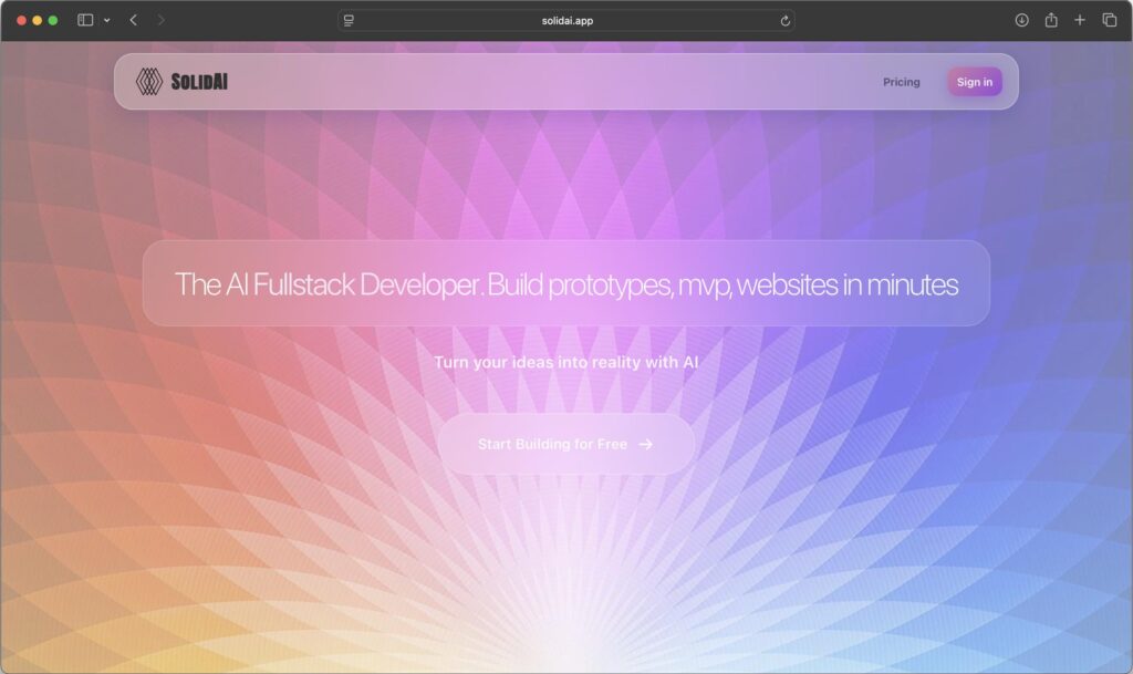 I’ve solo built a platform that lets you create next level web apps from a single prompt, fully functional, with backend and solid structure. Would love for y’all to check it out and share what you think