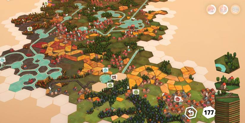Dorfromantik tile laying city builder