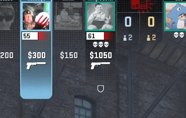 Selected player is now more visible in the Team Counter.
