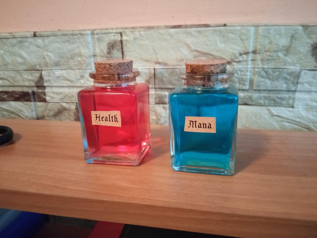 Made my own Health and Mana potions