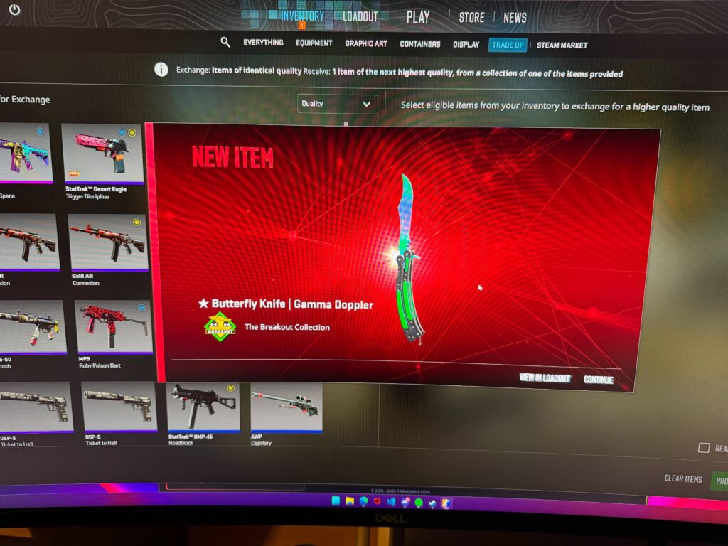 Trade up – Butterfly Gamma Doppler Trade up - Butterfly Gamma Doppler