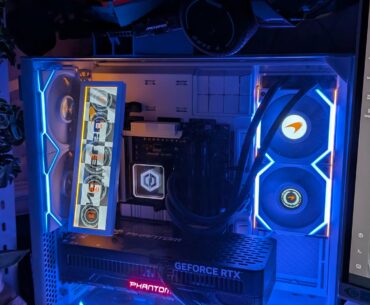 My newest gaming setup is almost finished, just got to replace my AIO and still thinking if i want LED strimmers or something resembling braided chequered flag its mclaren themed as much as i could.