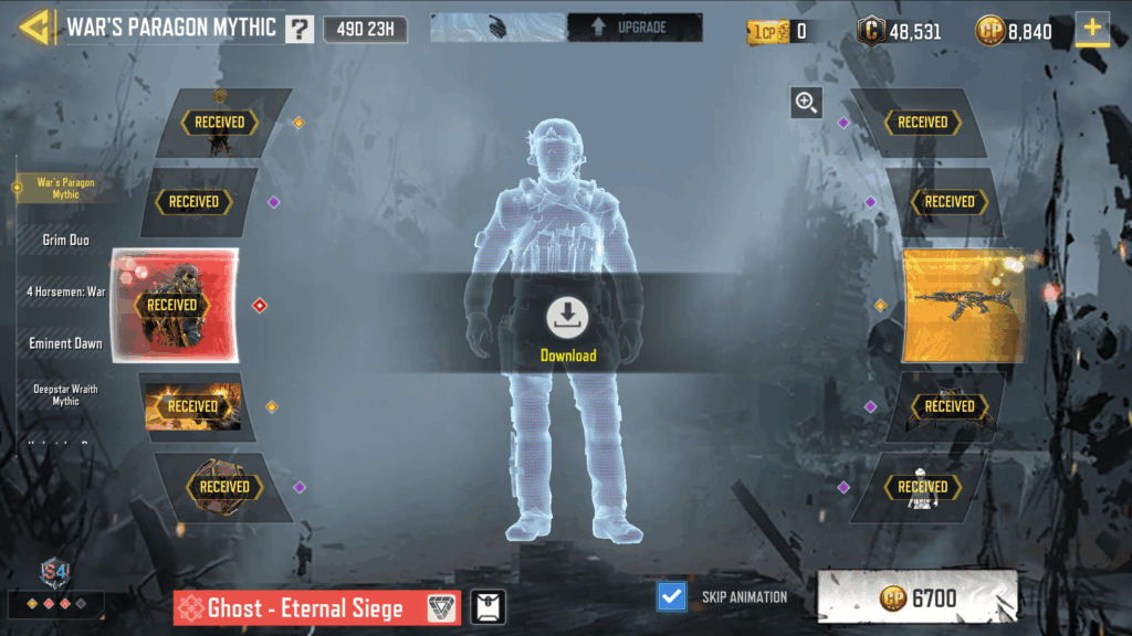 Wanted the gun, not the character skin. Unlucky.