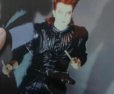 Has anyone ever heard of B-rock? He fronted a cyber punk new wave band in the early 80s where he sang and played a drum suit he invented himself!