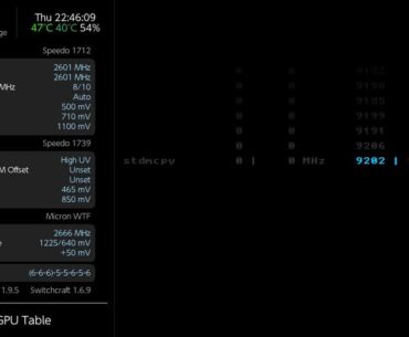 Won the silicon lottery. 1.5Ghz GPU on 0.85mV. Best speed/timings out of WT:F ram I've seen anywhere. That's a Nintendo Switch for anyone wondering.