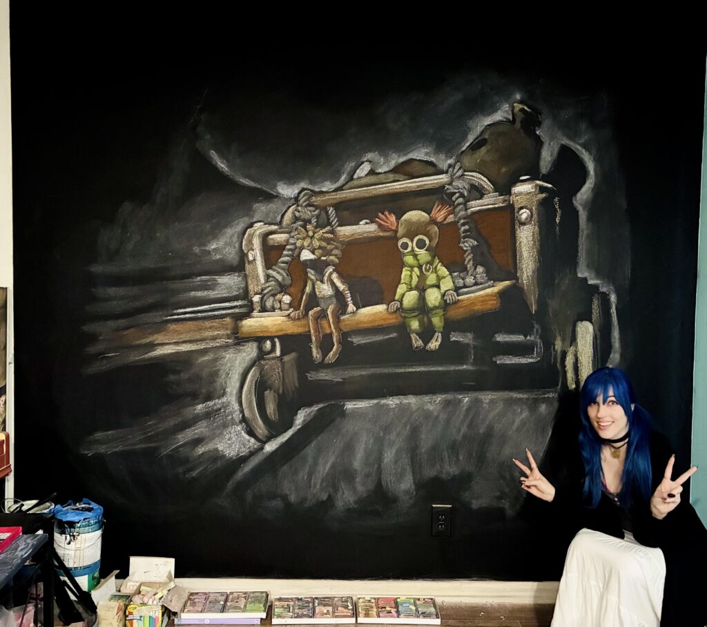 Little Nightmares 3 chalk drawing!