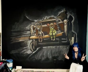 Little Nightmares 3 chalk drawing!